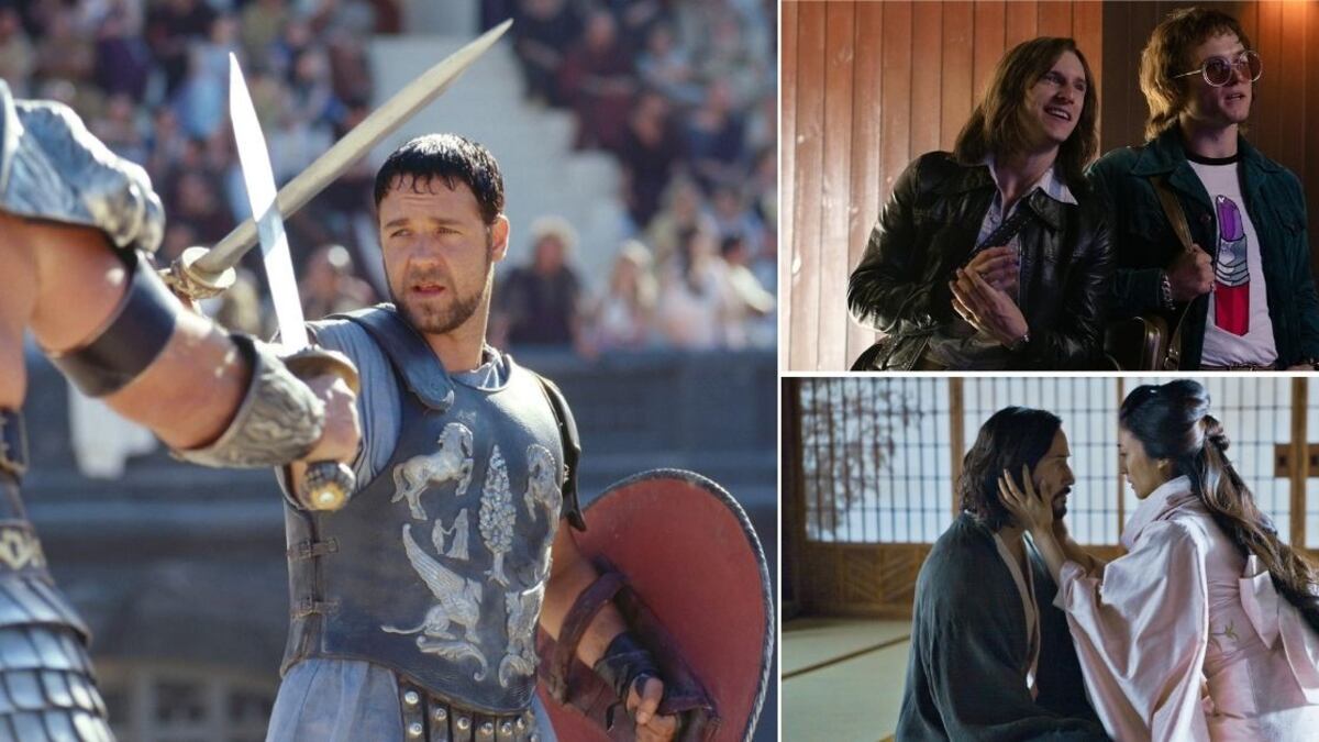 Escenas de Gladiador, Rocketman y 47 Ronin: La leyenda del samurái