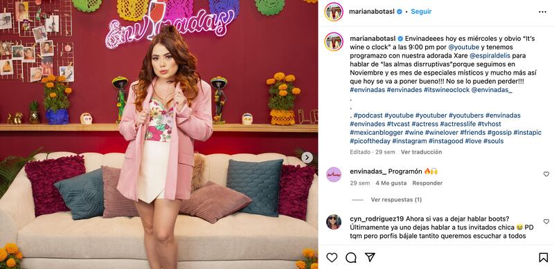 Mariana Botas en 'Las Envinadas'