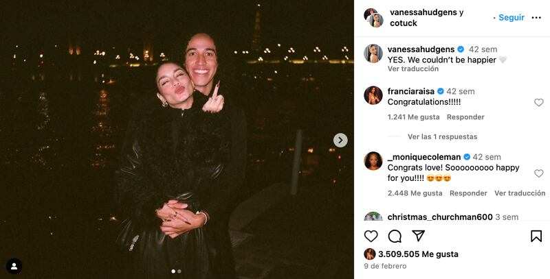 Vanessa Hudgens y Cole Tucker