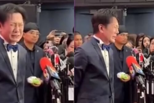 Video: Nawat Itsaragrisil rompe en llanto frente a la prensa luego de agredir a Fátima Bosch