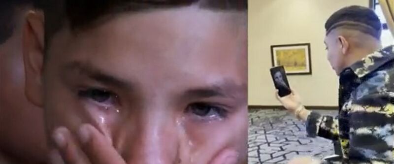 Emiliano pudo conocer a su ídolo, Eduin Caz
