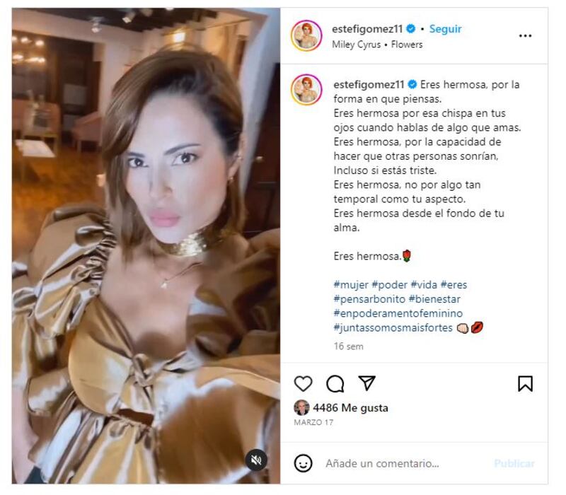 Estefanía Gómez en la actualidad