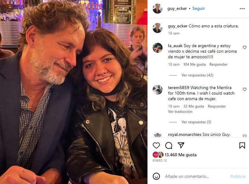 Guy Ecker junto a su única hija, Sofía