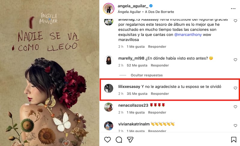 Captan supuesto desplante de Ángela Aguilar a Christian Nodal