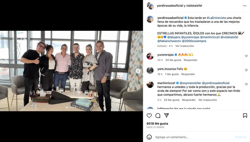 Yordi Rosado entrevista 'Entrevisa ídolos infantiles, estrellas con los que crecimos'