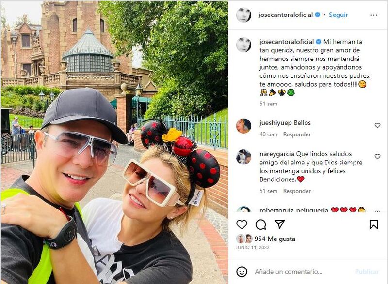 Itatí Cantoral es muy cercana a su hermano mayor, José Cantoral