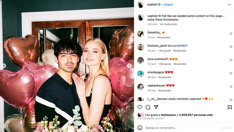 Joe Jonas y Sophie Turner