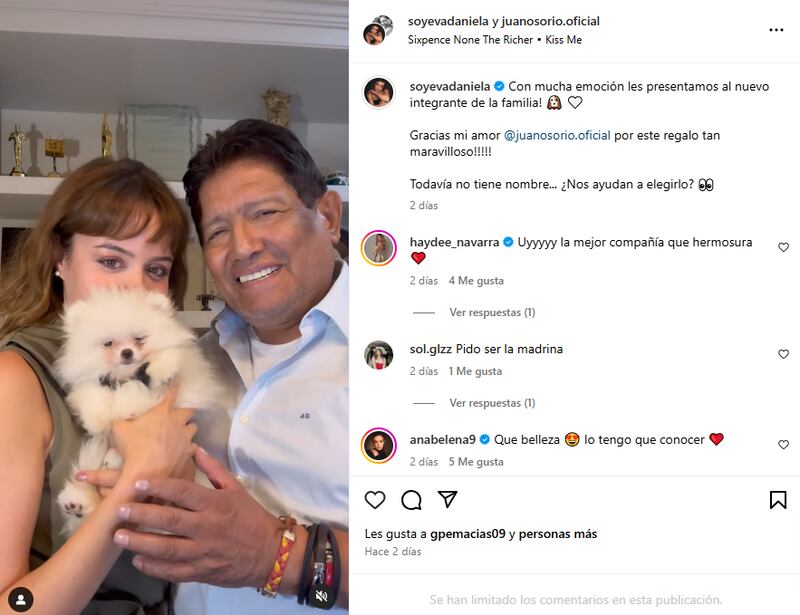 Juan Osorio y Eva Daniela llevan más de tres años de relación