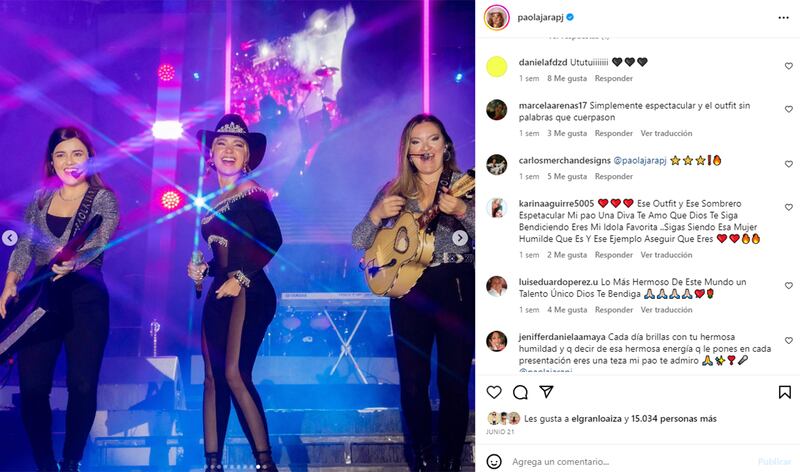 El look de “Vaquera galáctica” con el que Paola Jara no se ve nada ‘loba’.