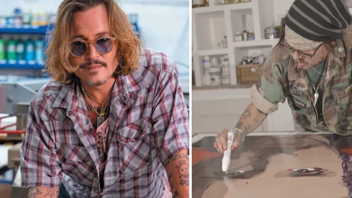 Johnny Depp presentó en la galería Castle Fine Art parte de sus 780 litografías de sus héroes
