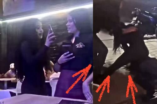 VIDEO: Mesera es brutalmente golpeada por novia de cliente; este es el clip completo