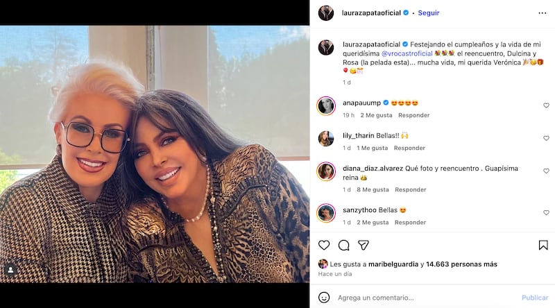 La felicitación de Laura Zapata a Verónica Castro que causó polémica