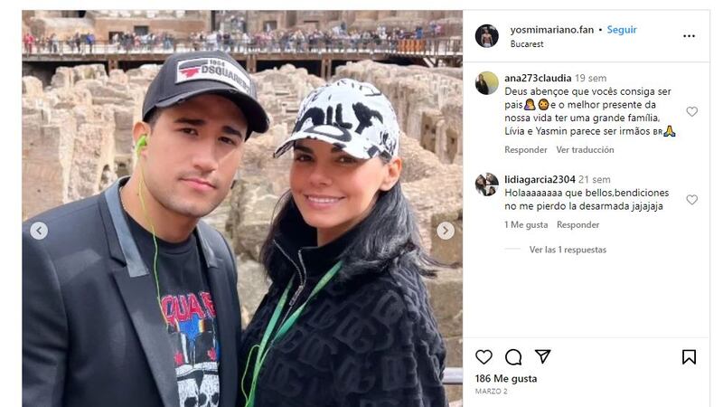 Livia Brito y Mariano Martínez se conocieron entrenando juntos
