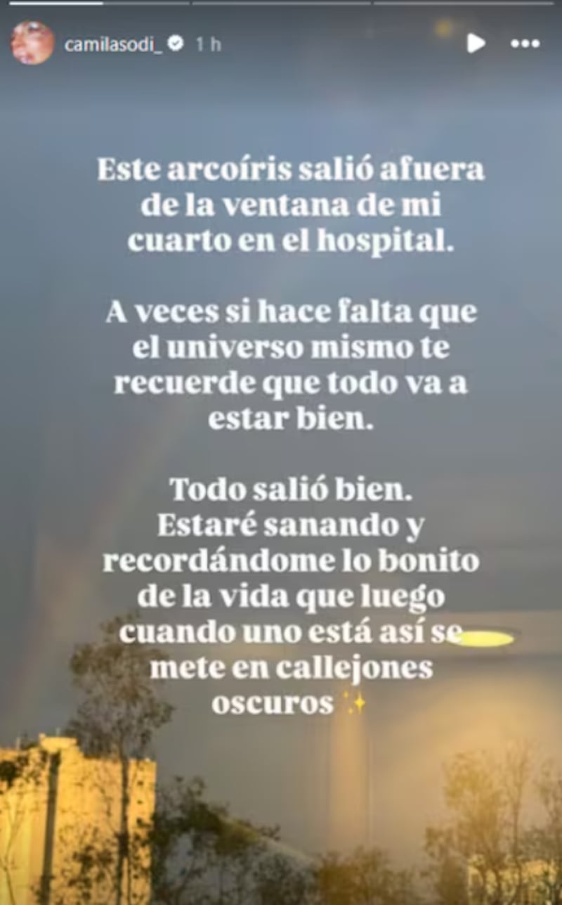 La actriz fue intervenida para someterse a una histerectomía.