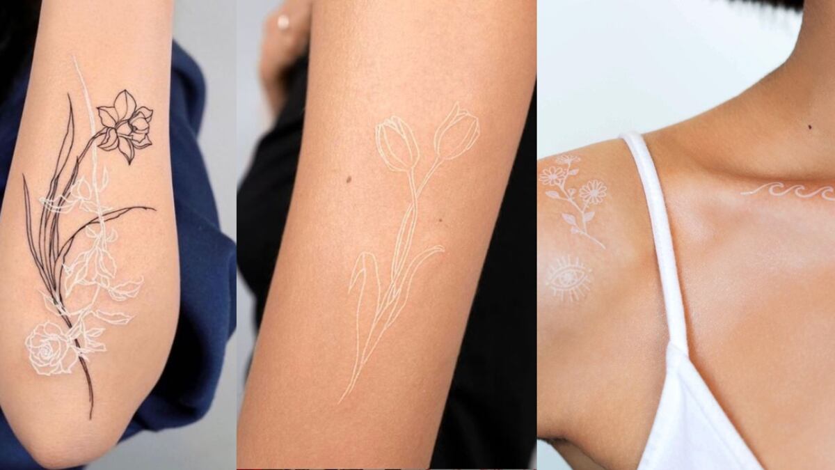 Tatuajes con tinta blanca