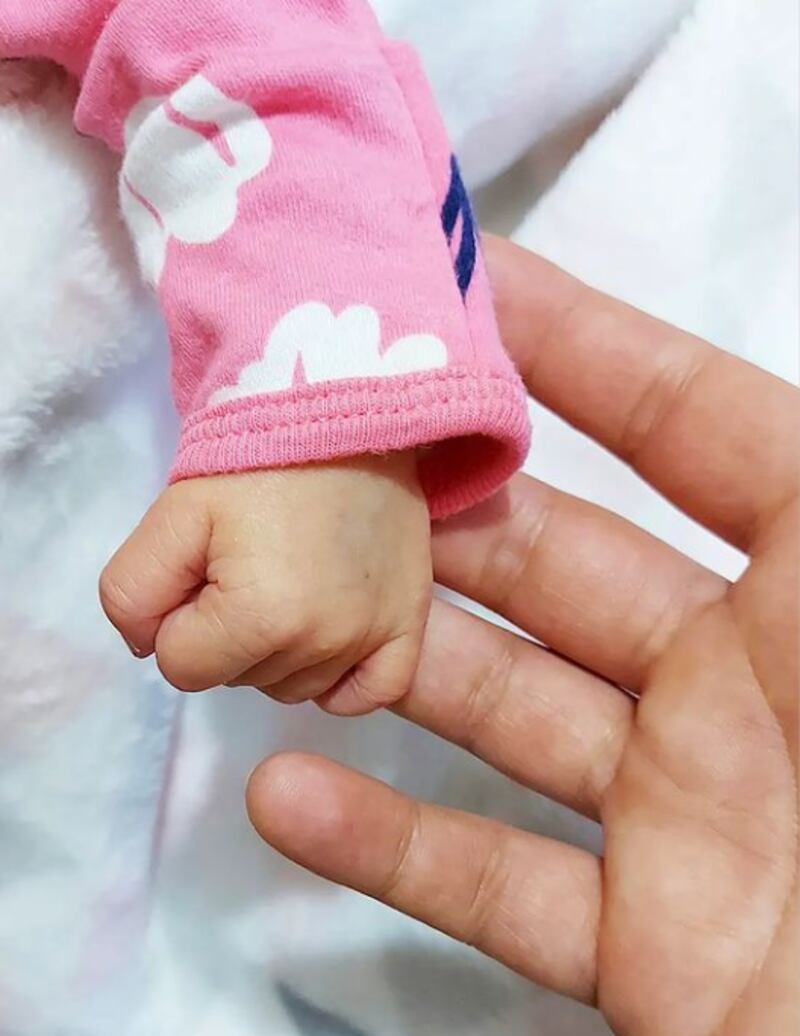 Ignacio Jelvez posó junto a su hija Ada Mía