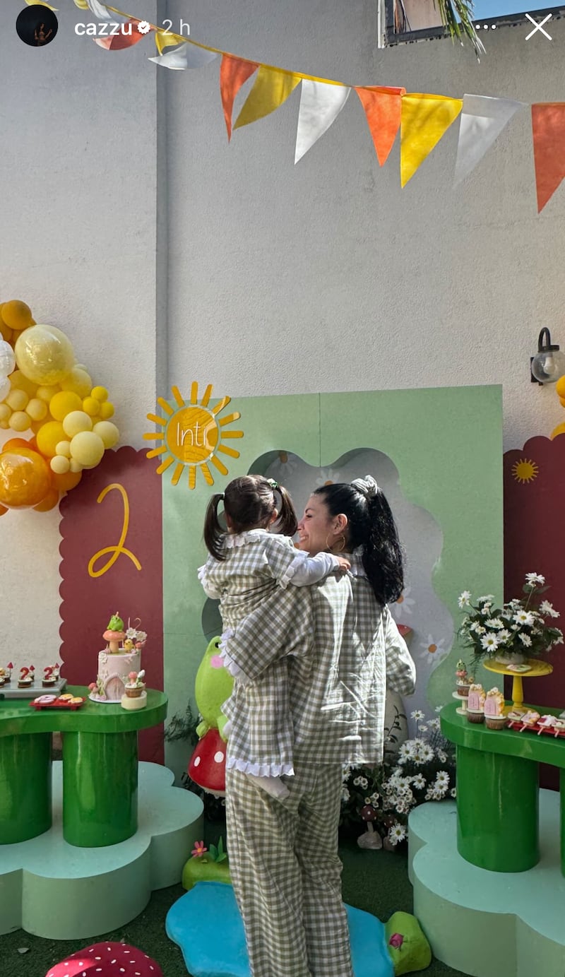 La tierna foto del cumpleaños de Inti