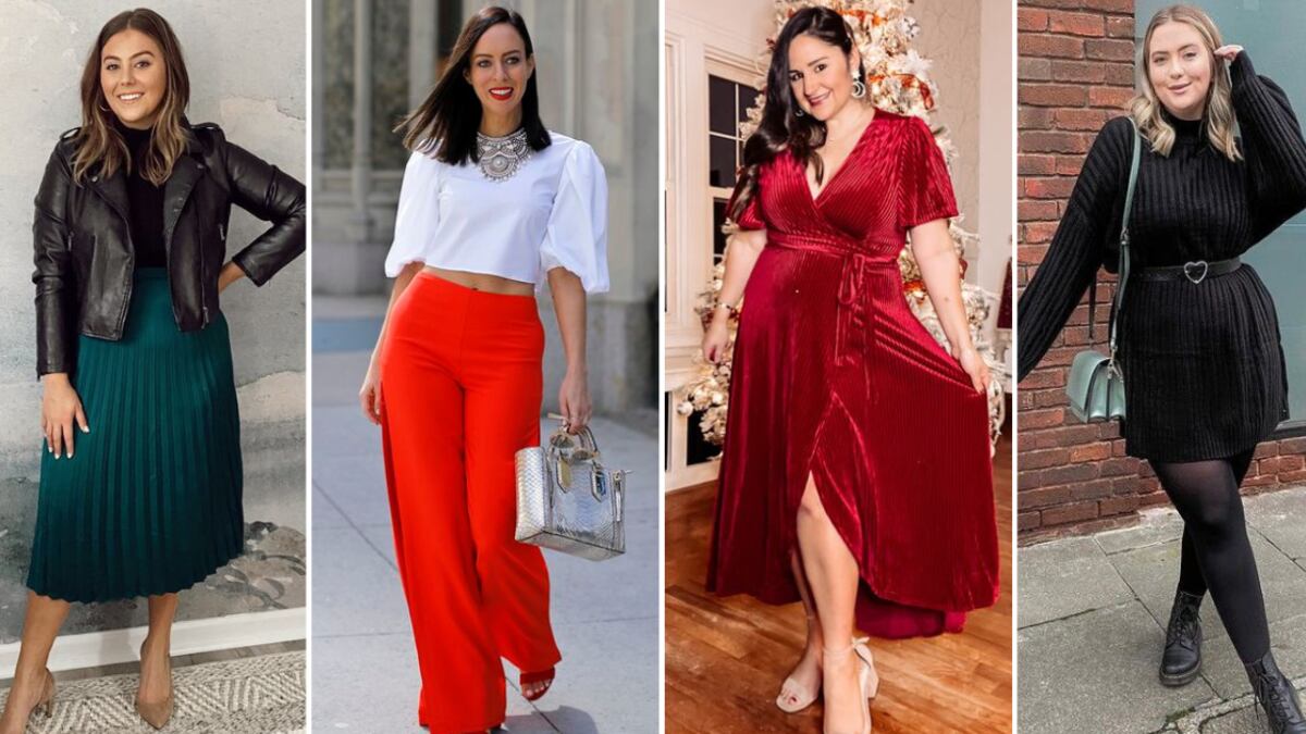 Looks para navidad en mujeres con curvas