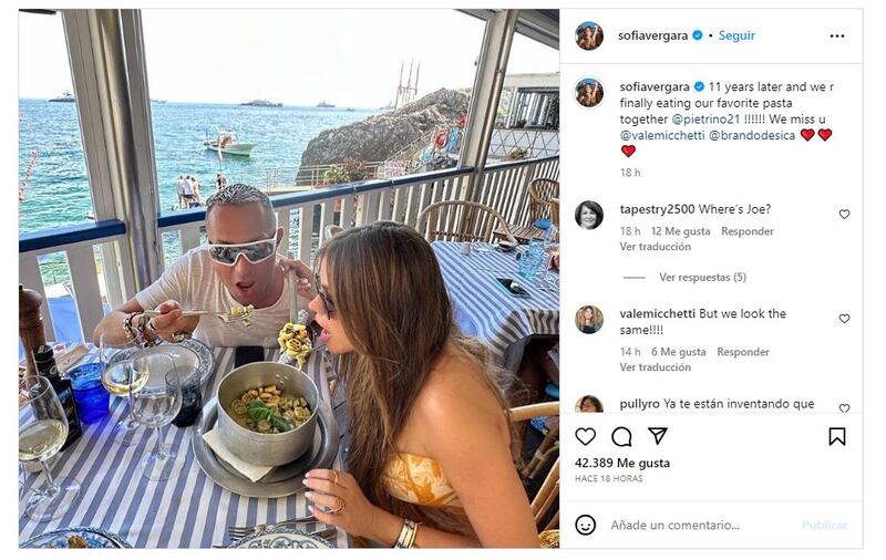 Sofía Vergara eligió Italia para sus vacaciones de verano en 2023