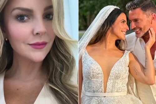 ¿Se enojó? Esto hizo Marjorie de Sousa mientras Julián Gil se casaba con Valeria Marín
