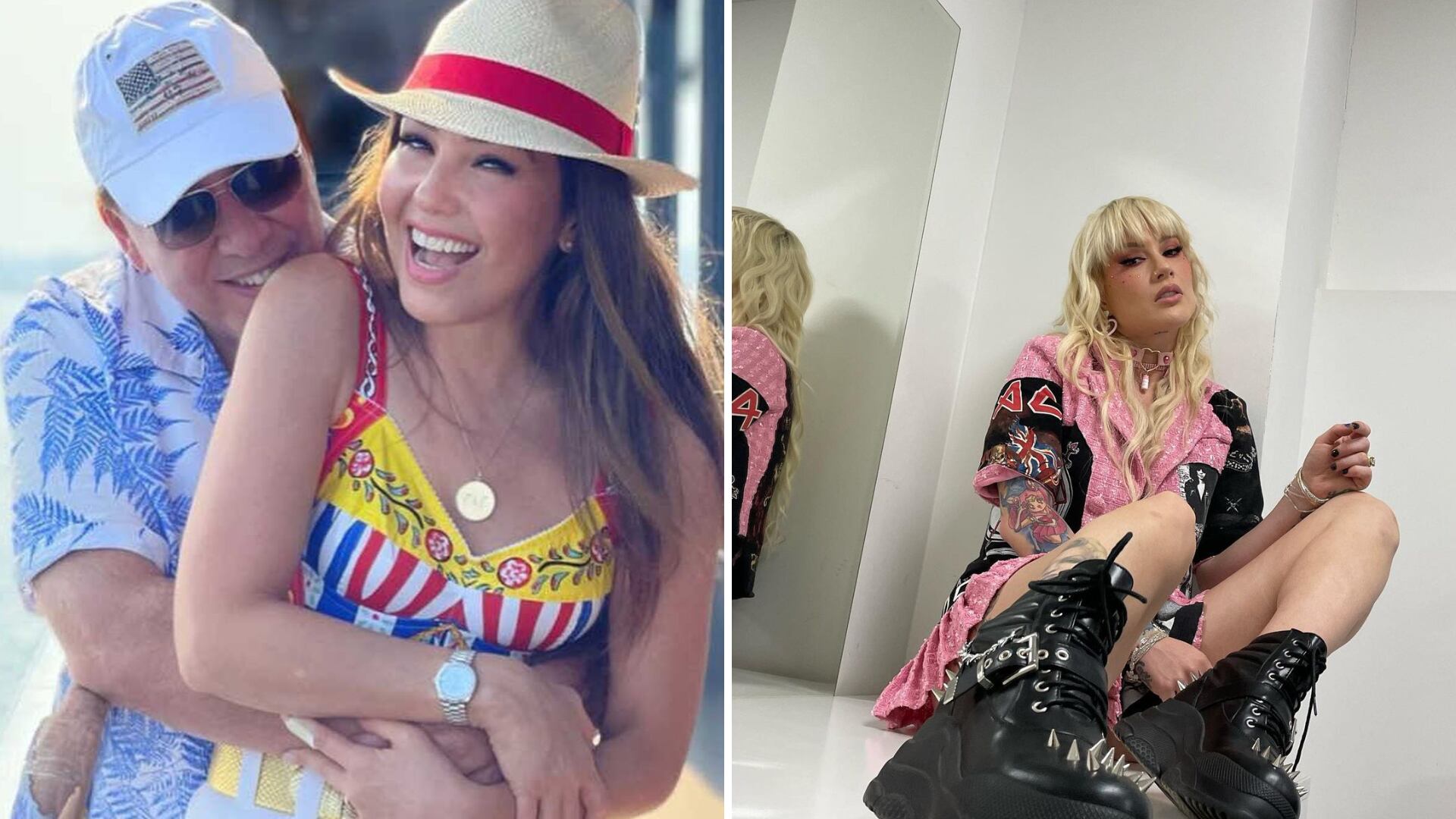 Thalía y Tommy Mottola