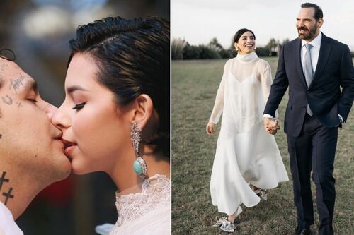 No solo Ángela Aguilar y Christian Nodal: parejas famosas que festejan su primera Navidad casados