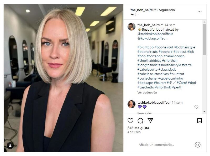 El corte bob clásico es perfecto para lucir elegante en otoño