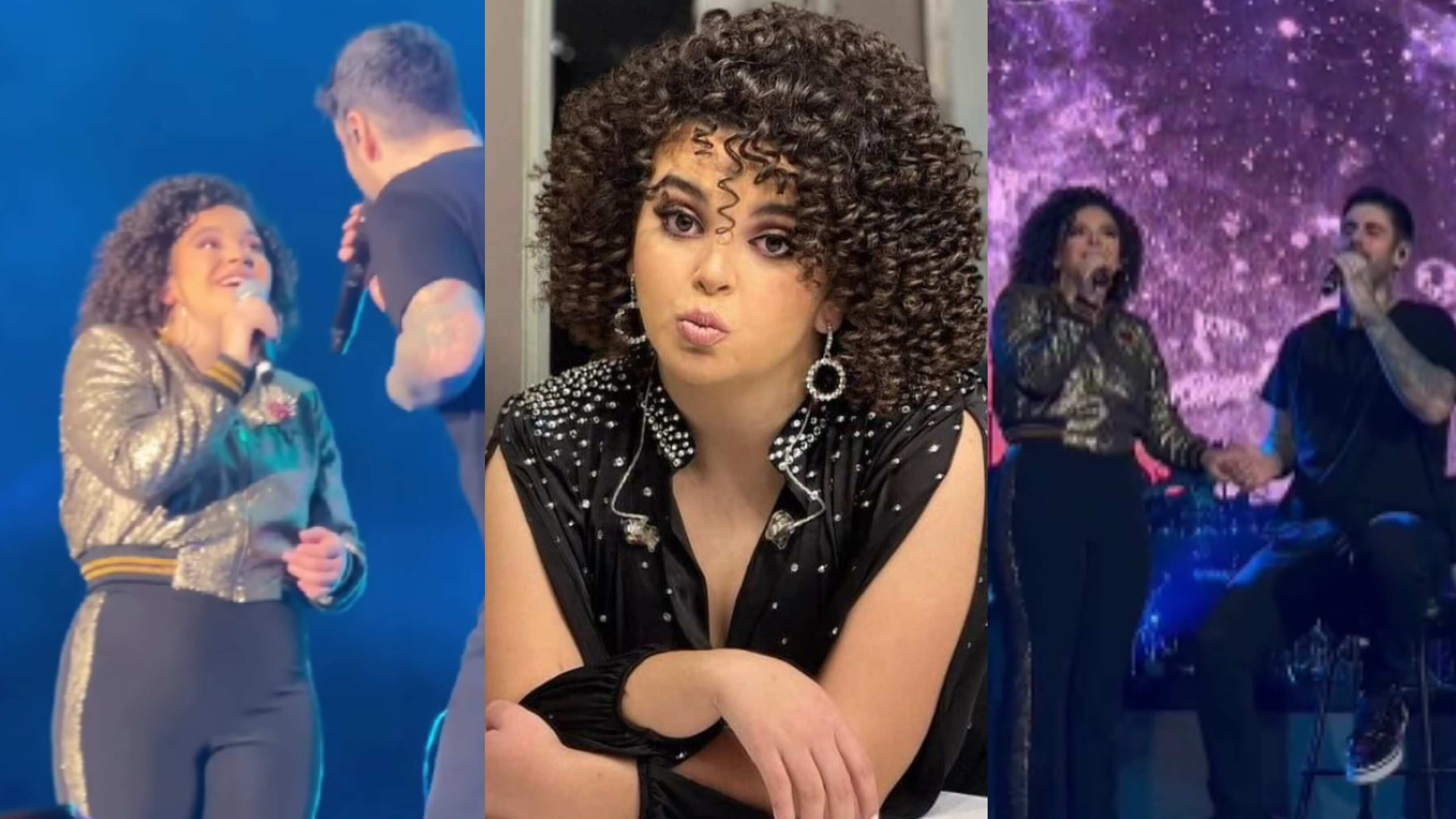 Lucerito Mijares sorprendió a todos al cantar junto a Melendi en su presentación en la Ciudad de México