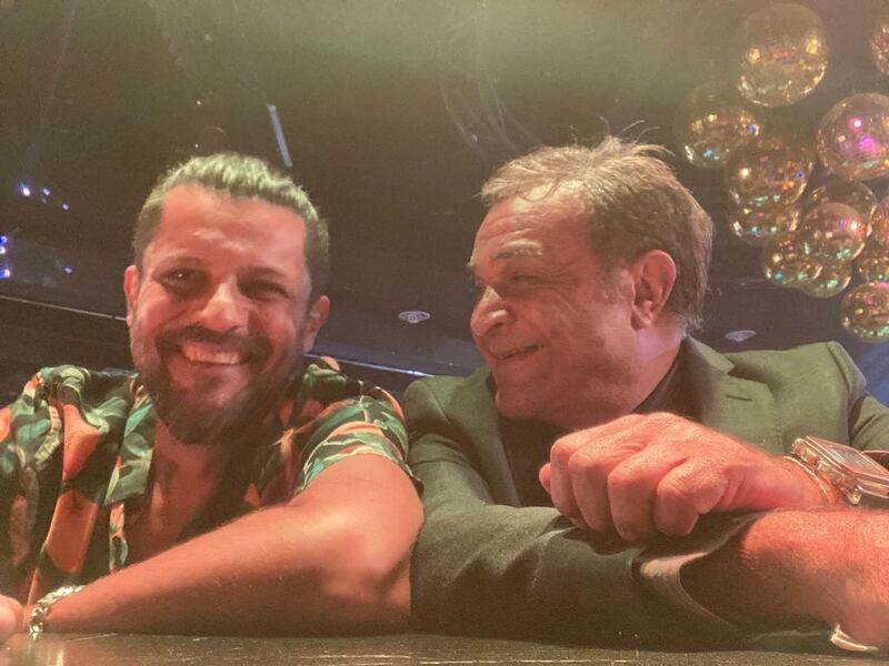 Fernando Robles junto a su hijo Fabián