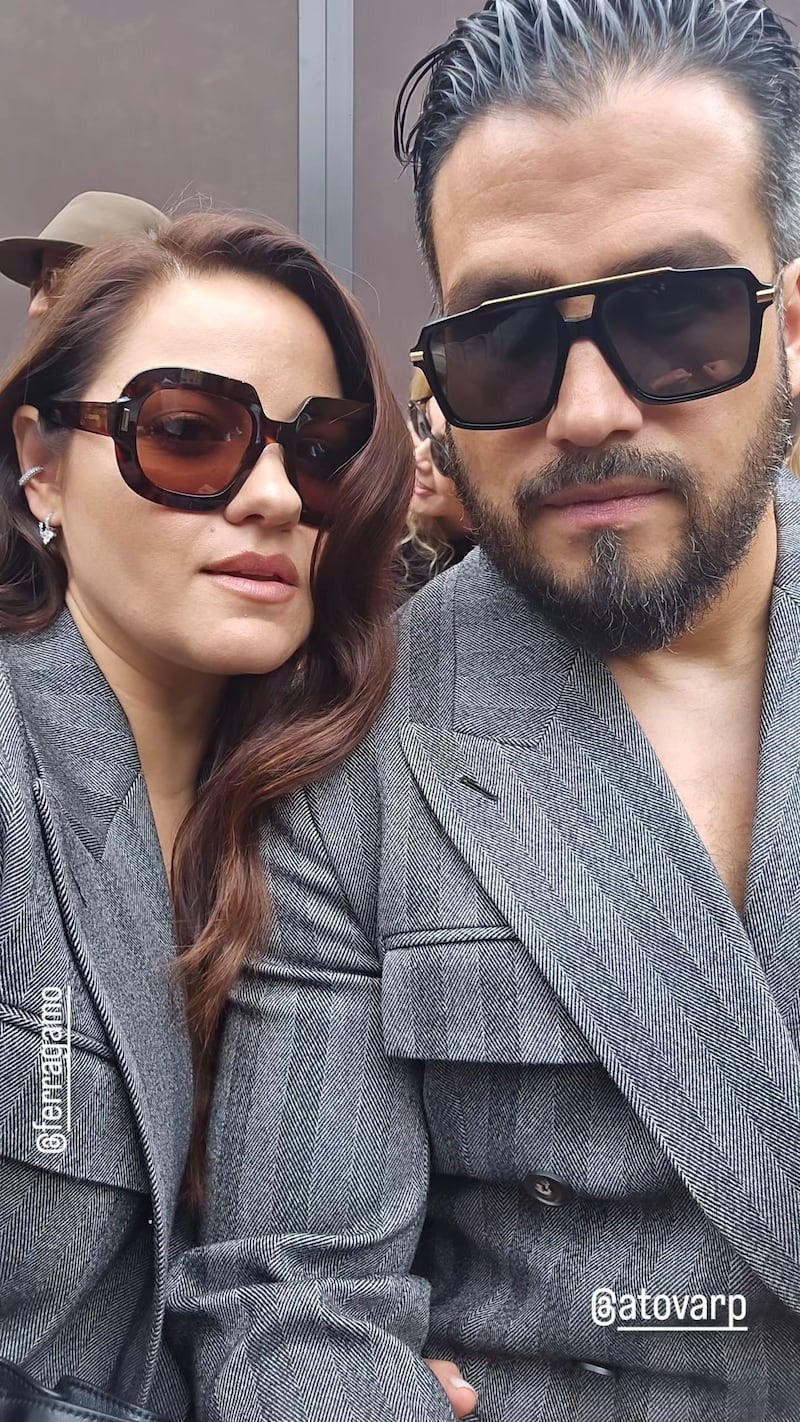 Maite Perroni y Andrés Tovar reaparecen en Milán