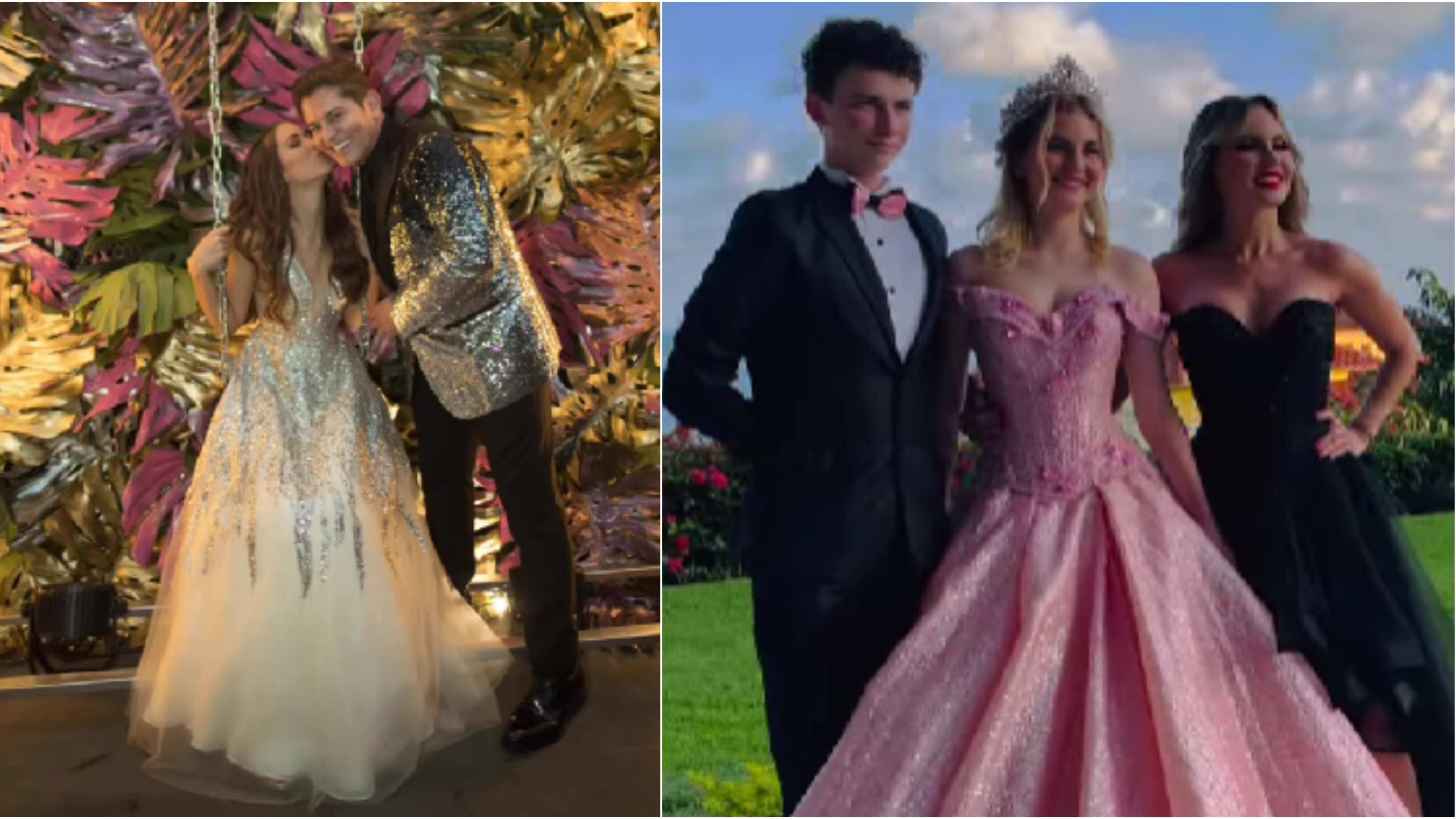 Michelle Vieth y Ernesto Laguardia organizaron lujosas fiestas para sus respectivas hijas