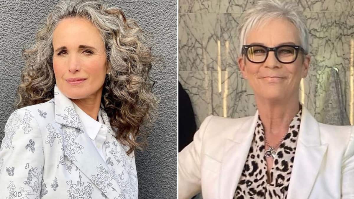 Andie MacDowell y Jamie Lee Curtis son dos de las estrellas que aman enseñar sus canas