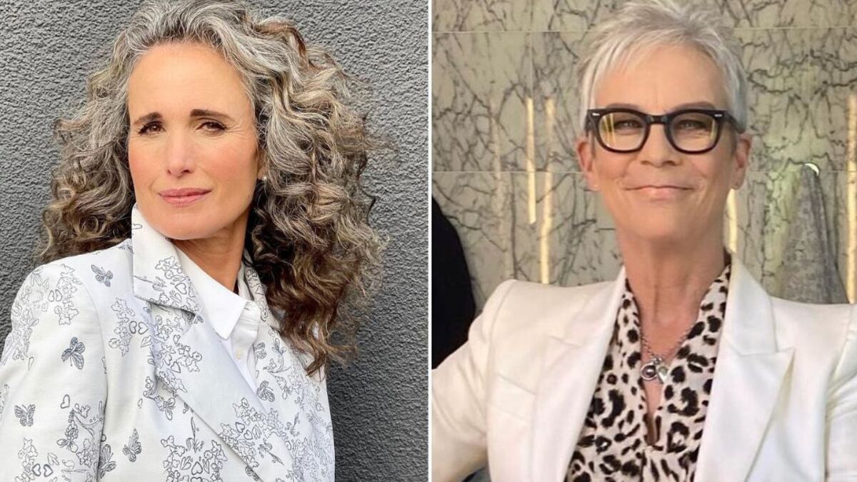 Andie MacDowell y Jamie Lee Curtis son dos de las estrellas que aman enseñar sus canas