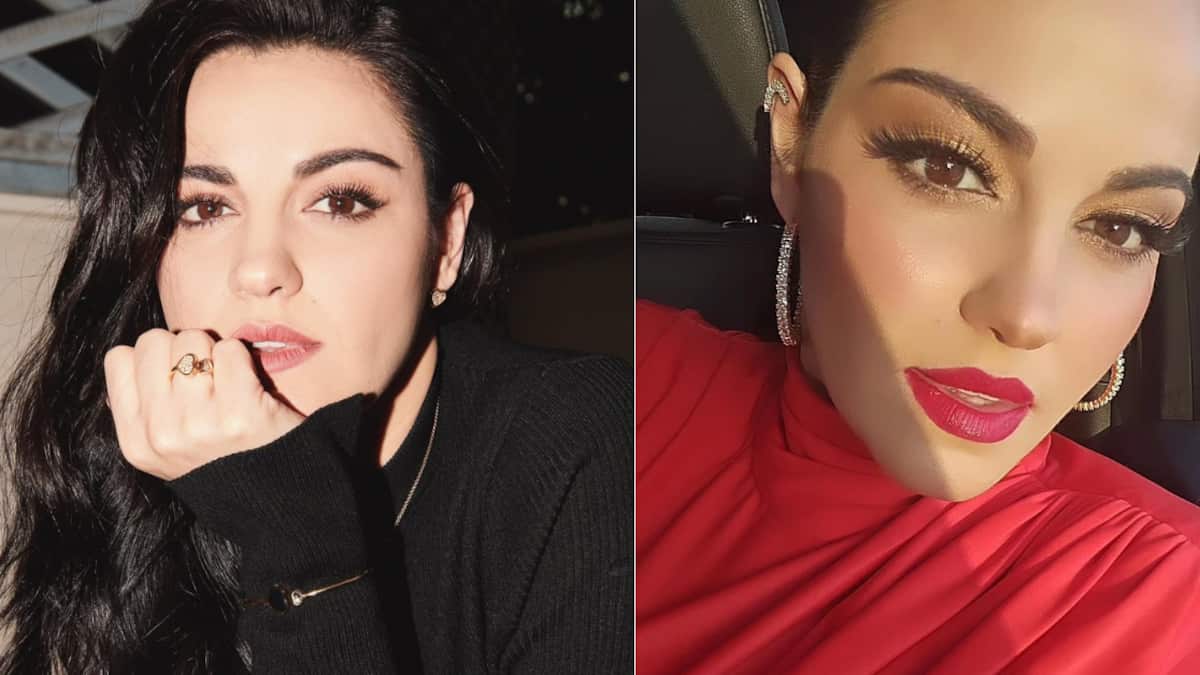 Maite Perroni reapareció para inaugurar un salón de belleza.