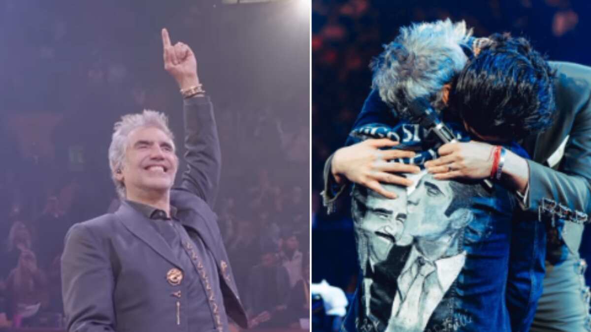 Alejandro Fernández en el concierto que ofreció en el Palenque de León, Guanajuato