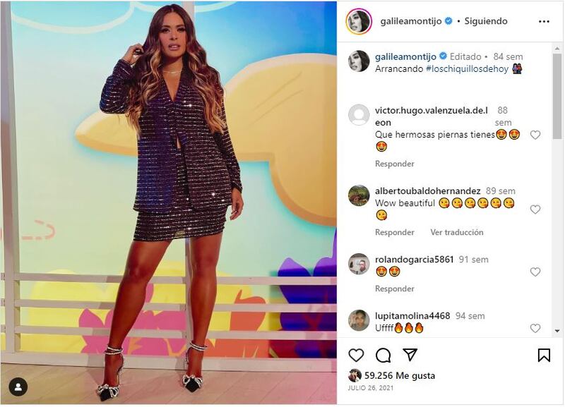 Galilea Montijo con sus tacones de Mach and Mach