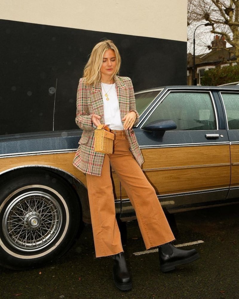 Pantalones culotte con botines