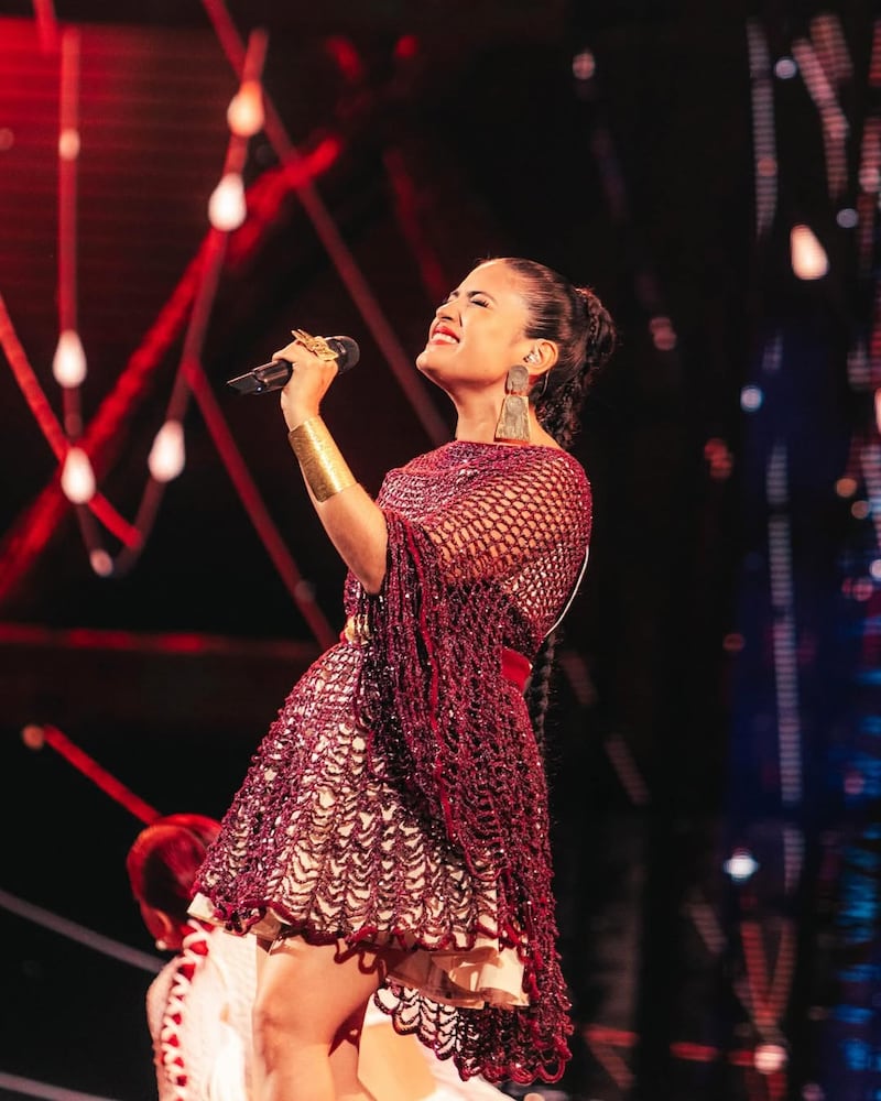 Primera presentación de la ecuatoriana, Brenda, en Viña del Mar