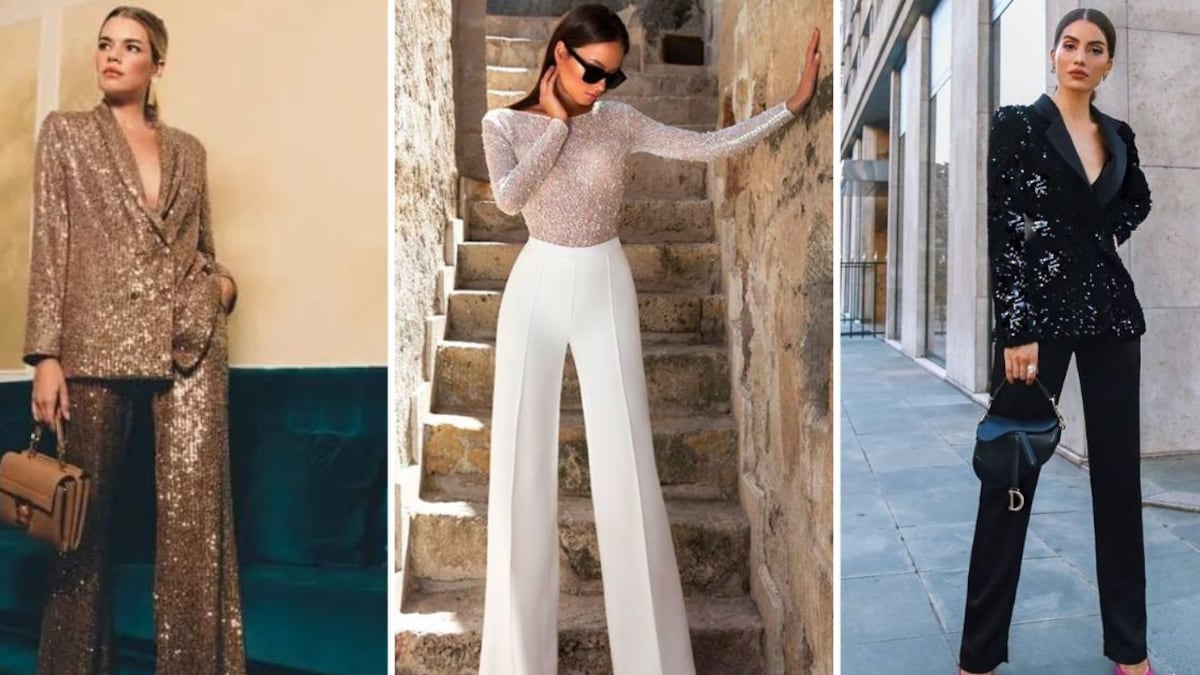 Moda: looks elegantes y modernos con pantalones bota ancha para Navidad