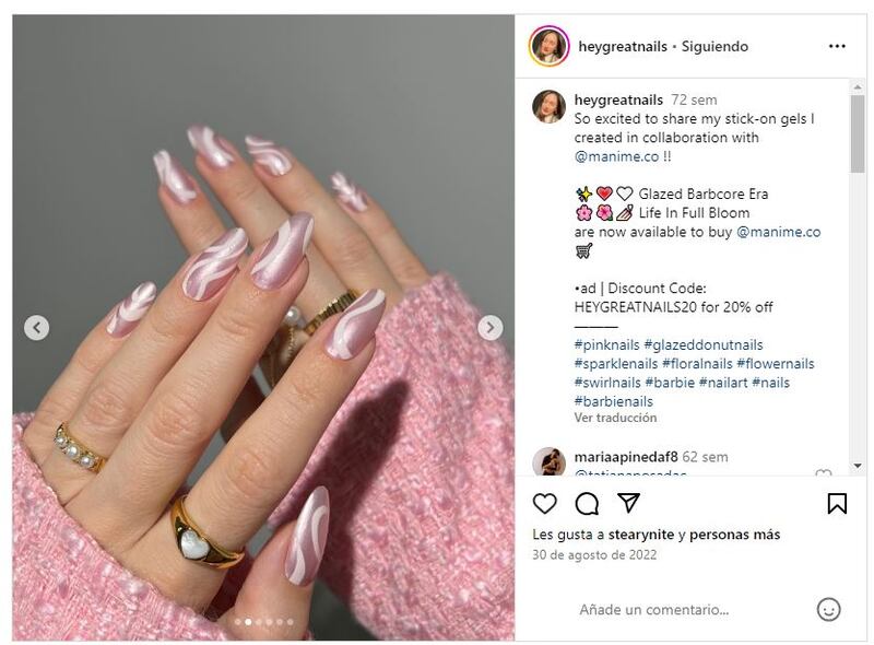 La manicura coquette es una de las primeras tendencias en cuanto a uñas que arrasa en 2024