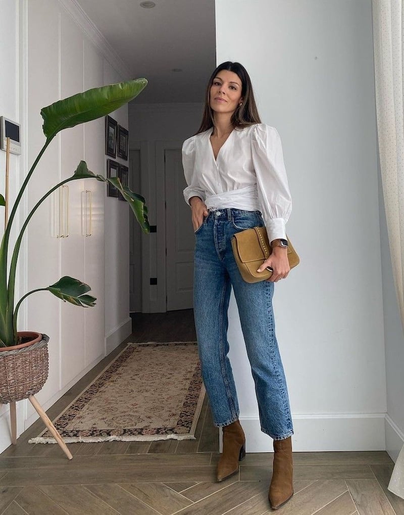 Jeans cigarette y botines