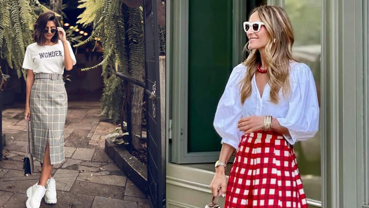 Moda faldas de cuadros