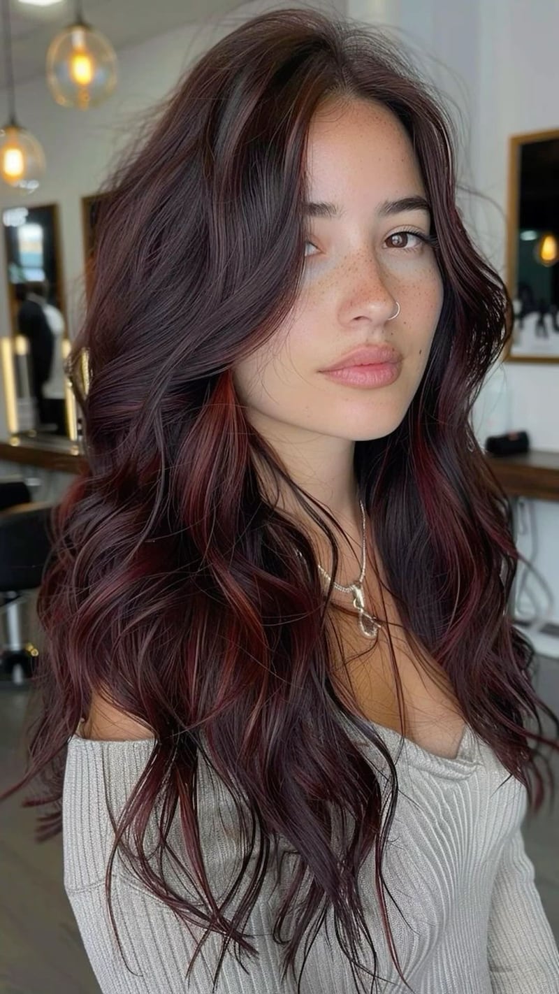 Mechas chocolate cherry
