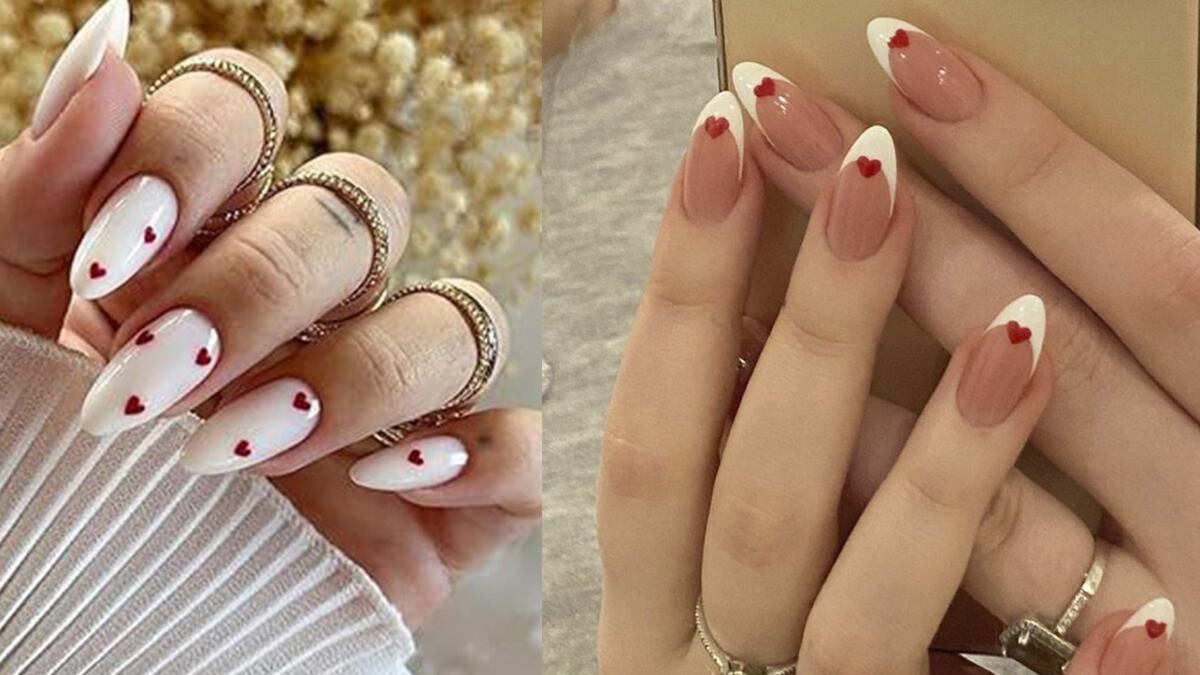 Uñas con corazones