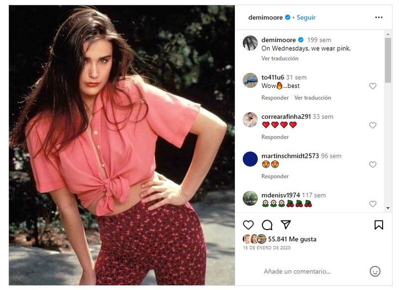 Demi Moore siempre se ha distinguido con su gran belleza natural