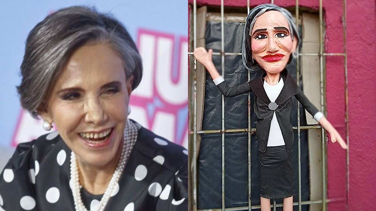 Piñatería Ramírez creó la figura de la actriz.