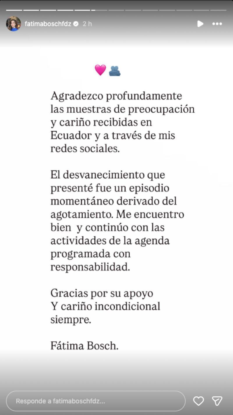 Explicación de Fatima Bosch.