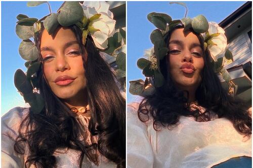 Vanessa Hudgens aprovecha su pancita de embarazo como disfraz de Halloween y se lleva los aplausos por poderoso mensaje