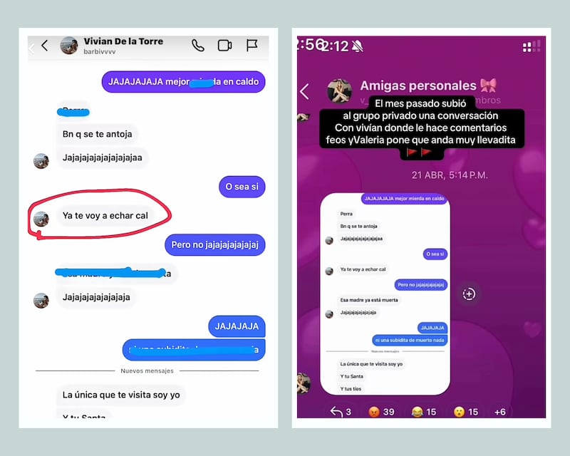 Filtran supuestas conversaciones ‘comprometedoras’ entre Vivian de la Torre y Valeria Márquez