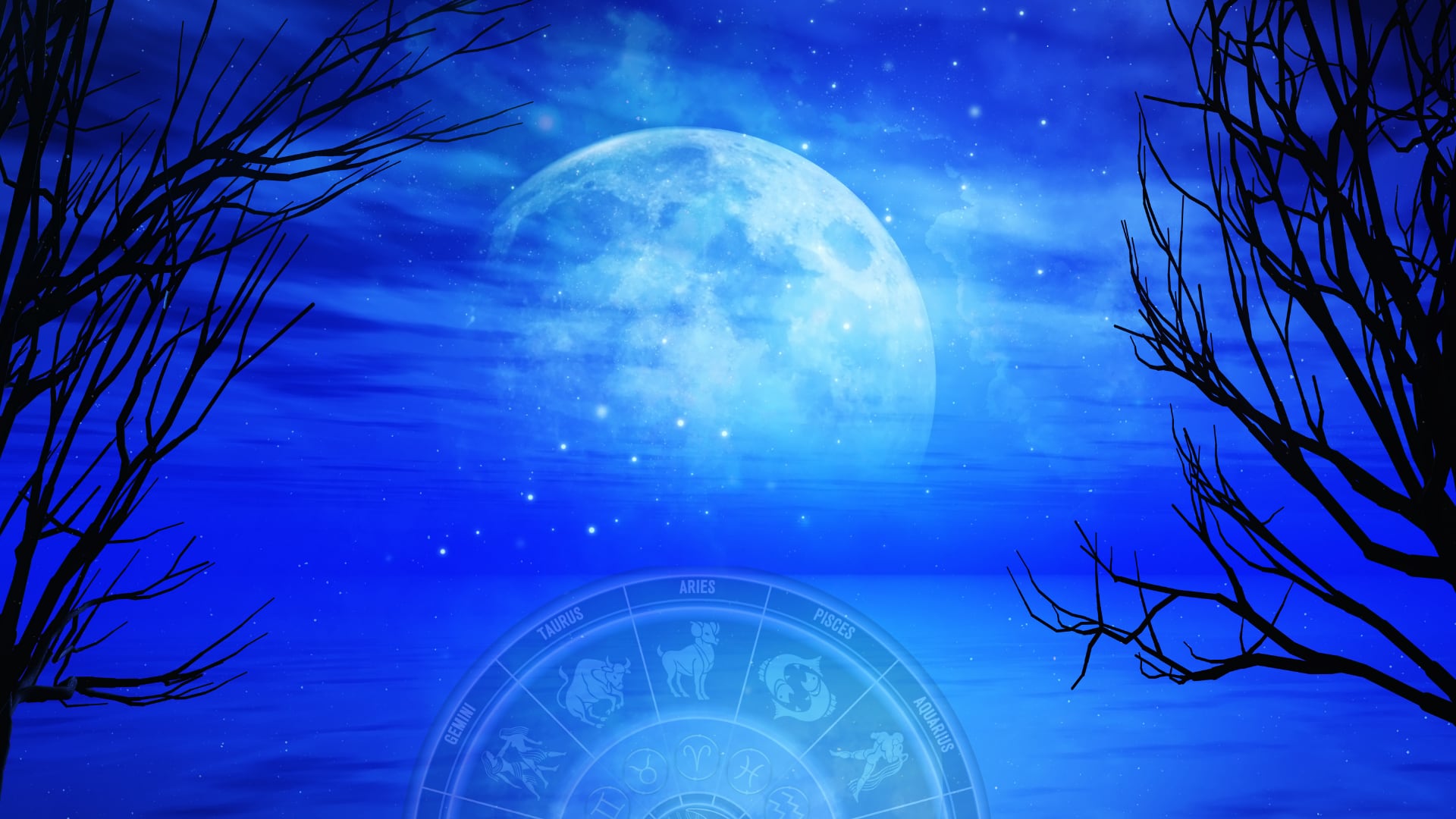 Luna llena azul